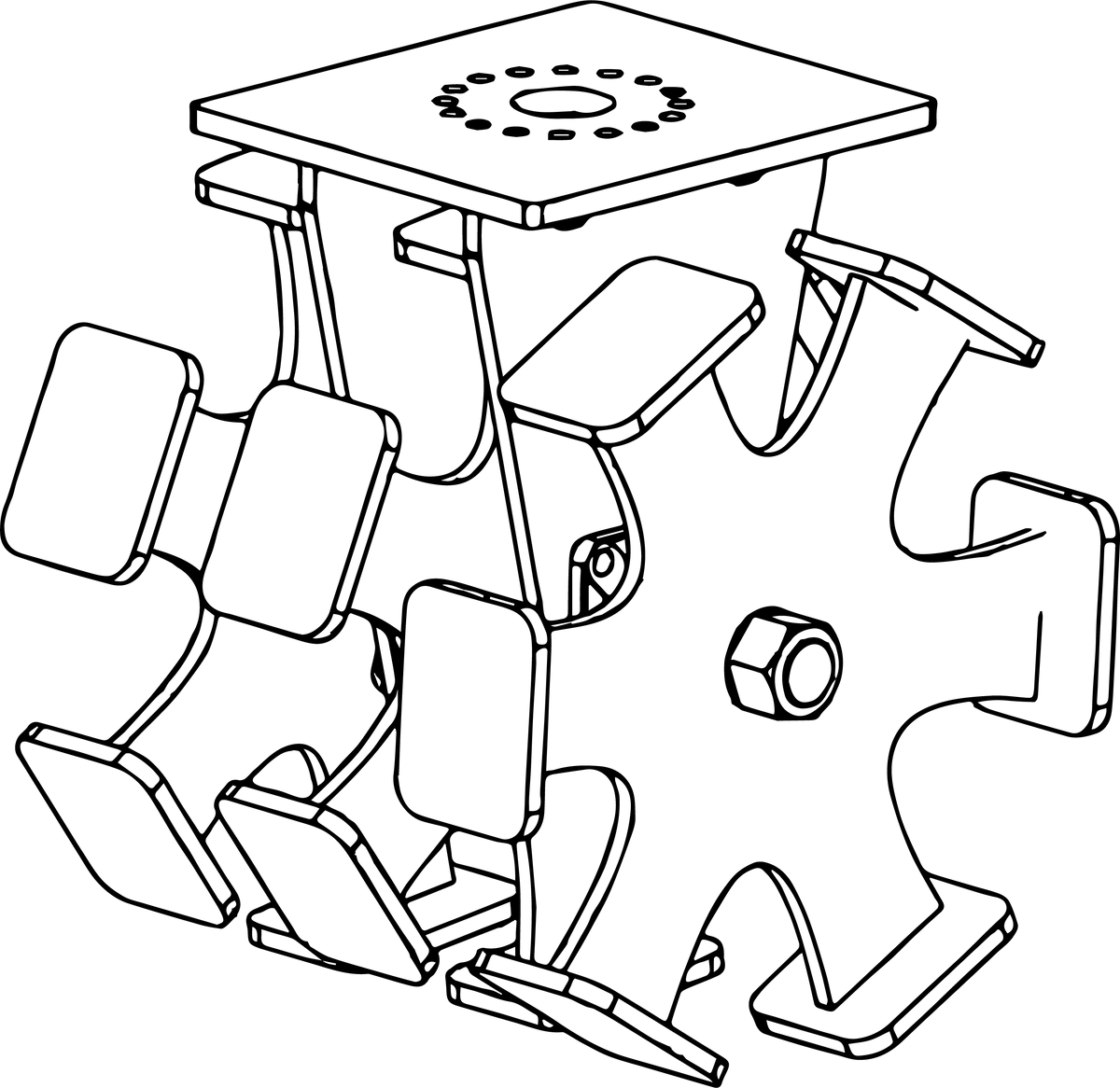 Packing Wheel excavator attachment
