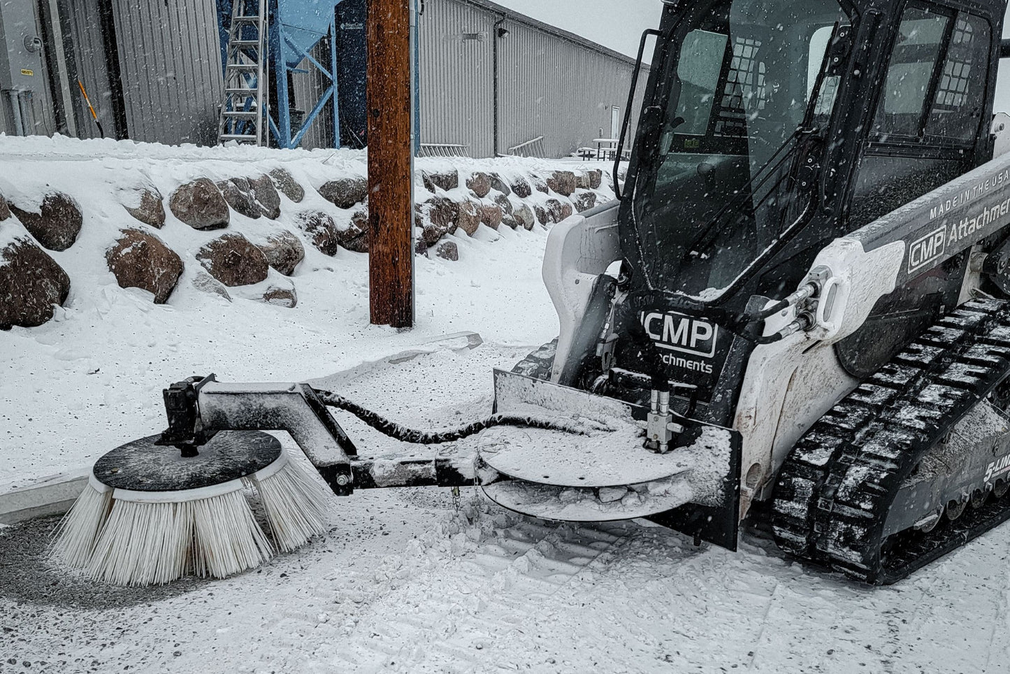 Skid Curb Broom
