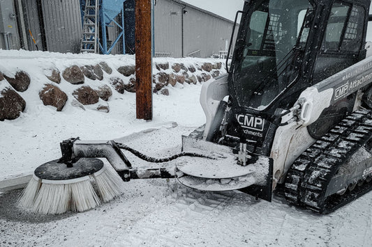 SKID CURB BROOM