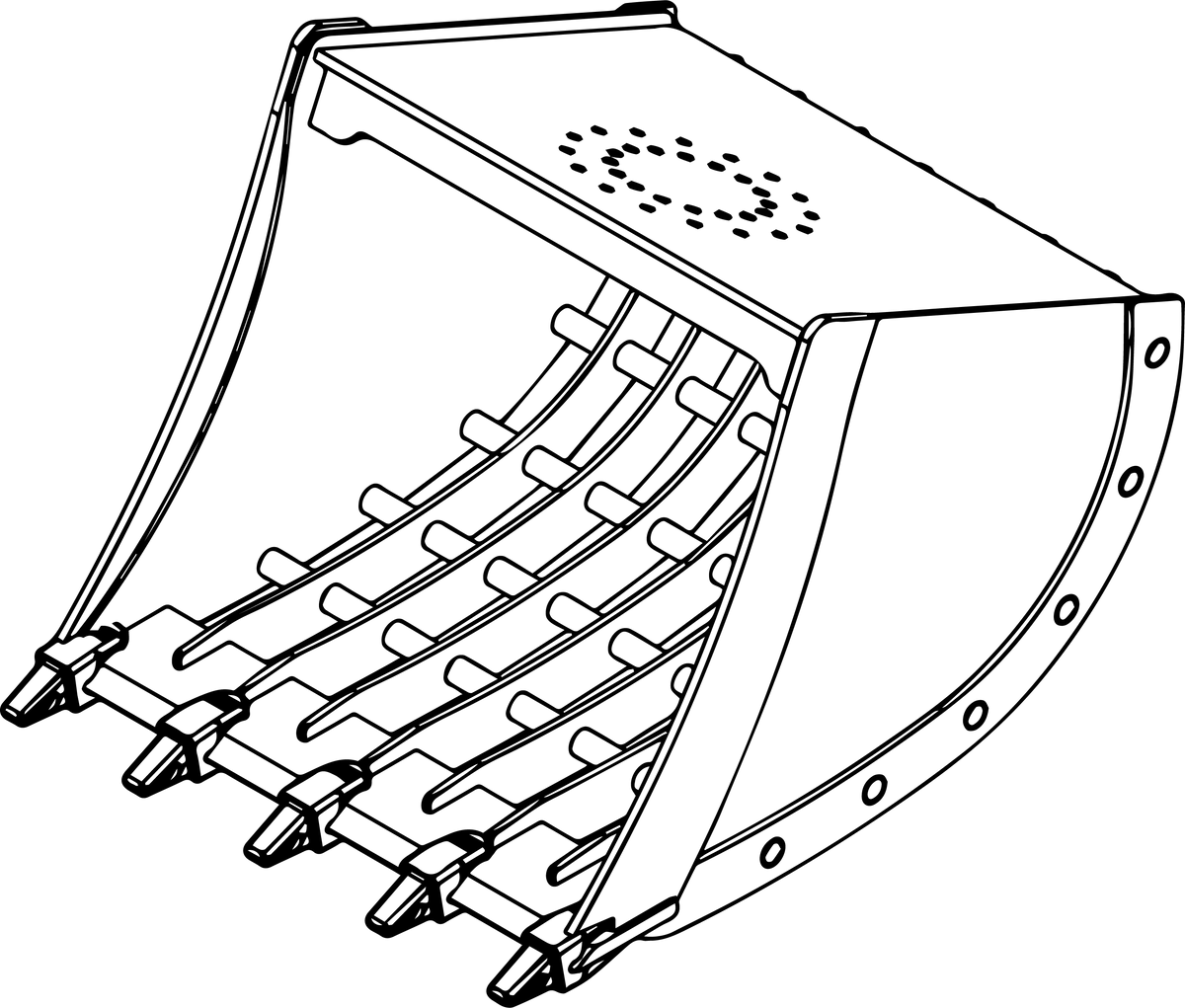 Skeleton Bucket excavator attachment