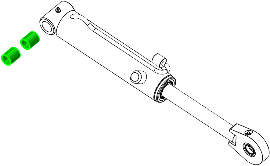 HYDRA GRAPPLE CYLINDER COMPONETS (HG61-HG502)
