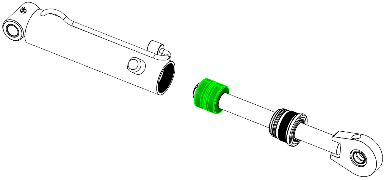 HYDRA GRAPPLE CYLINDER COMPONETS (HG61-HG502)
